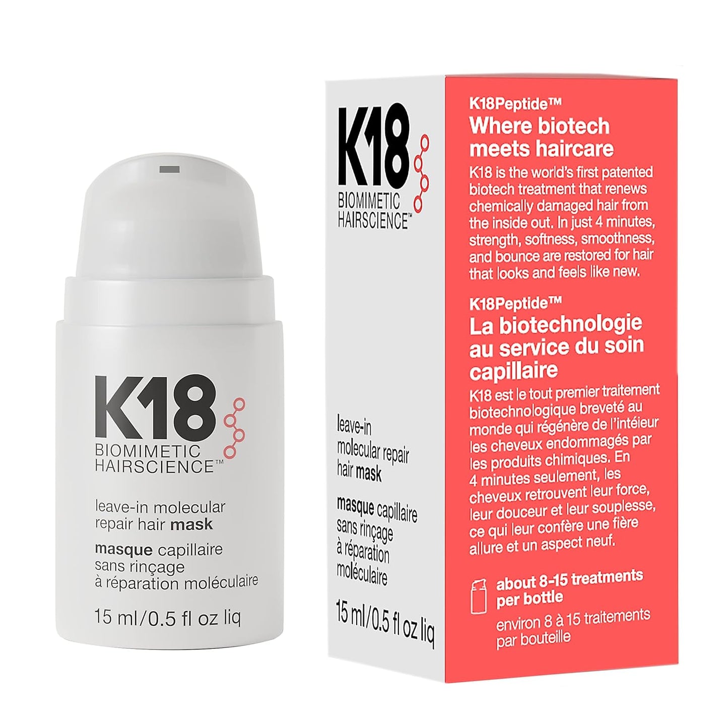 full-size leave-in molecular repair hair mask